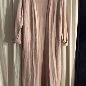 Express Soft Pink Knit Cardigan